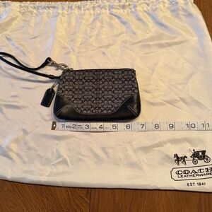 Coach Fabric Signature C Fabric Wristlet